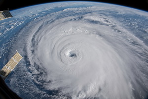nasa image of category 4 hurricane florence