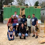 The team of volunteers helped to build a home.